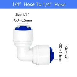YQBS  Elbow Adapter RO Aquarium Accessories 1/4 3/8 Quick Connector  Combination Tube