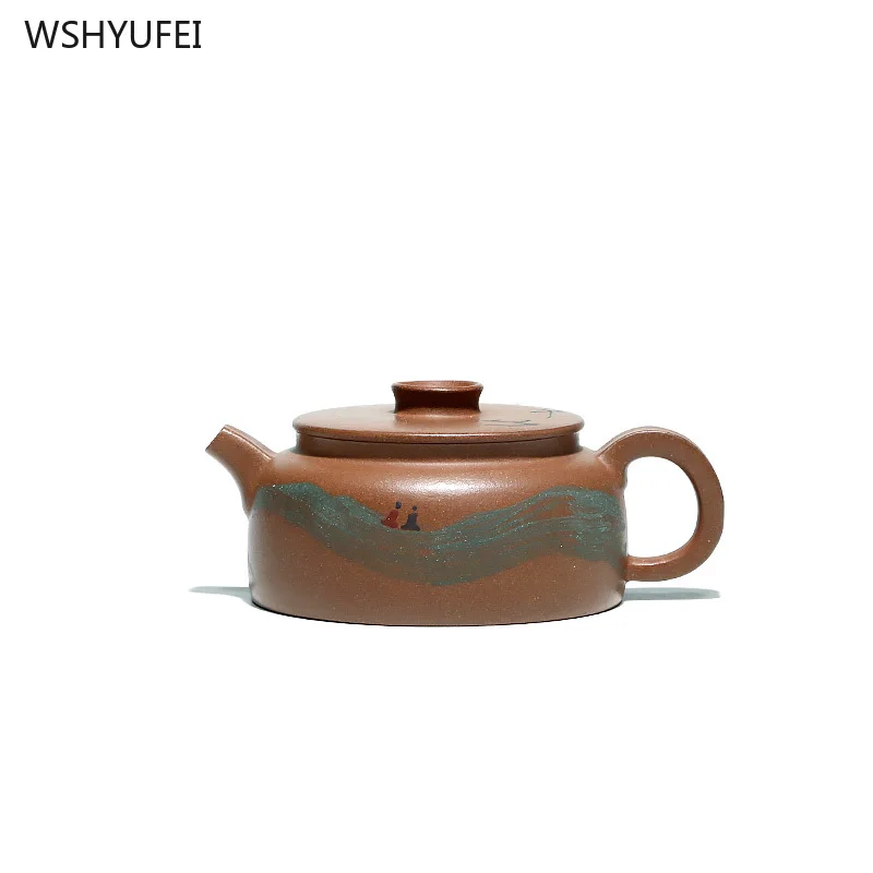 Yixing Purple Clay Pot Pure handmade teapot Original ore section mud teapot Kung Fu tea set 140ml tea pot