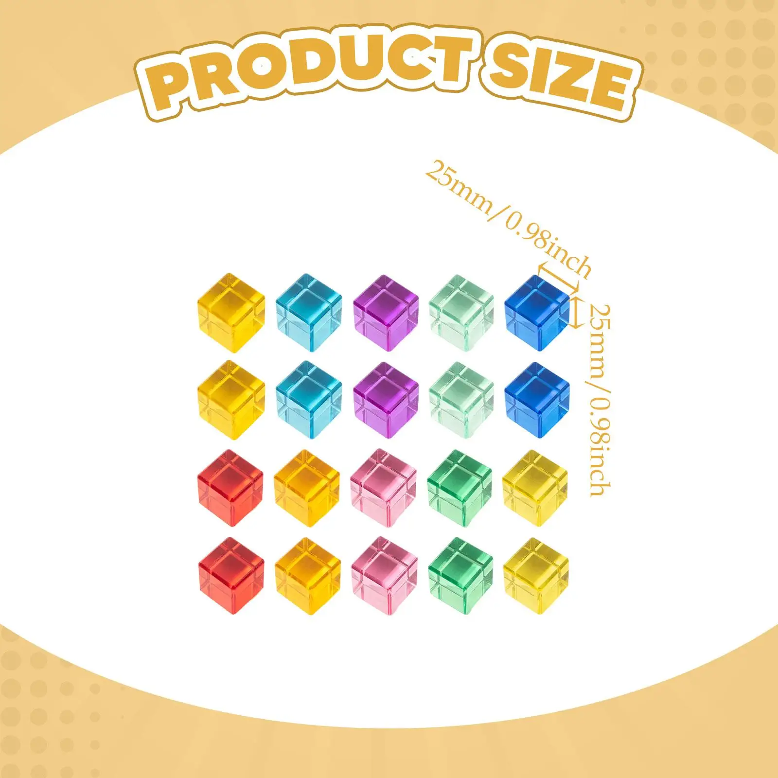 20 Pieces Acrylic Stacking Blocks Stacking Toys for Boys Girls Holiday Gifts