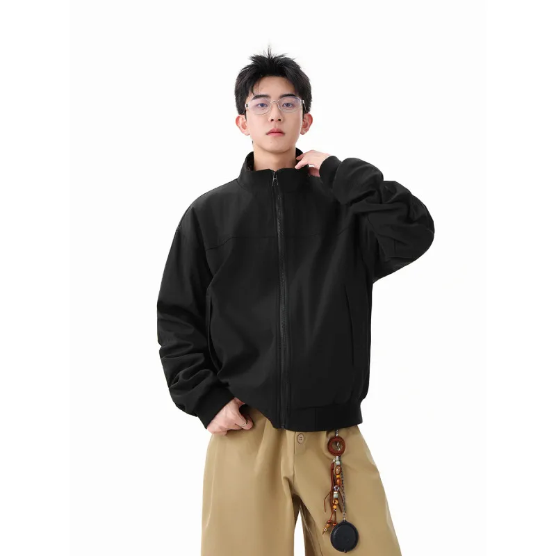 

2025 autumn new flight jacket motorcycle windproof lapel stand collar casual outdoor jacket