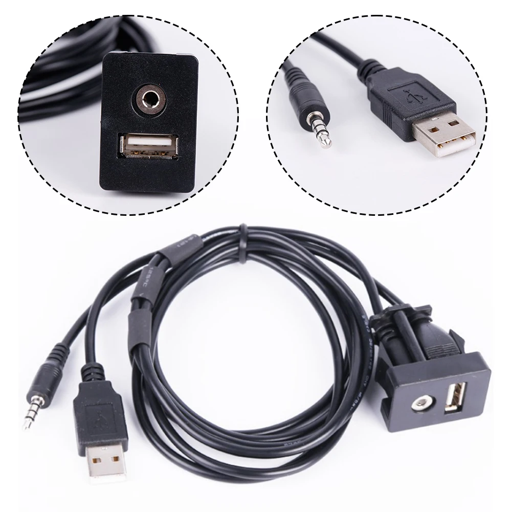 Car Audio Adapter 3.5mm AUX Extension Cable Non-deformed Practical And Reliable Wear-resistant Audio Plug 3.5mm