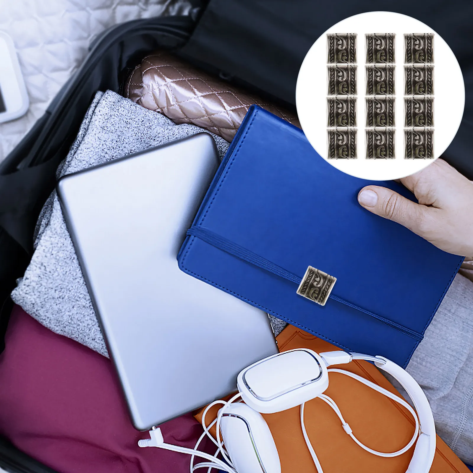 

12Pcs Alloy Rivets Decorative Nail Studs for Bags Belts Shoes Boots Handbags Hats DIY Craft Jewelry Making Luggage Rivet