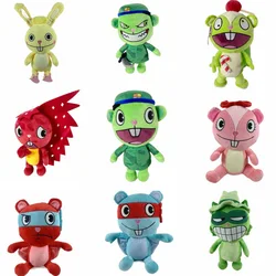 28cm Anime Happy Tree Friends Cosplay Plush Toys HTF Flippy Fliqpy Bear Figure Doll Filling Soft Pillow Christmas Gift