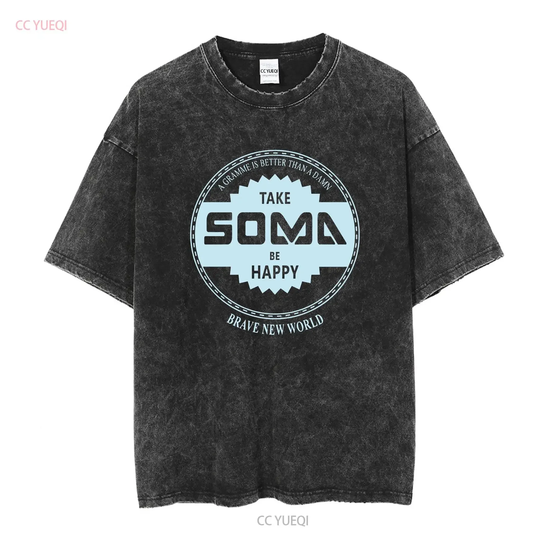 Brave New World V26 Poster Men T Shirt all sizes S 5XL long or short sleeves vintage Washed graphic Stylish Soft fashion Unisex