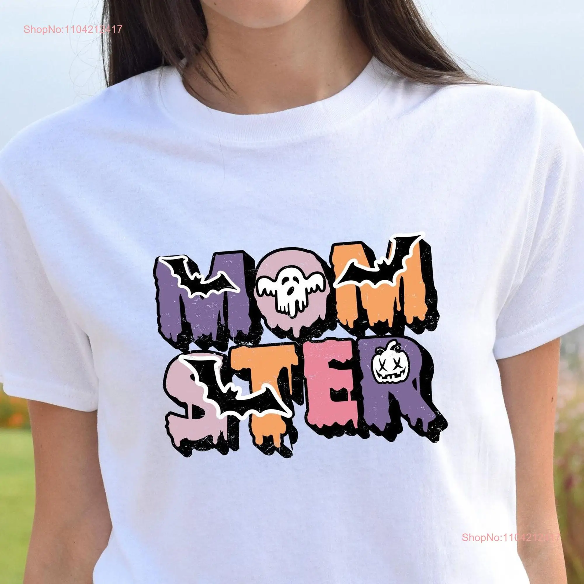 Momster T Shirt Halloween Mom Bella Canvas Women For Motherhood long or short sleeves