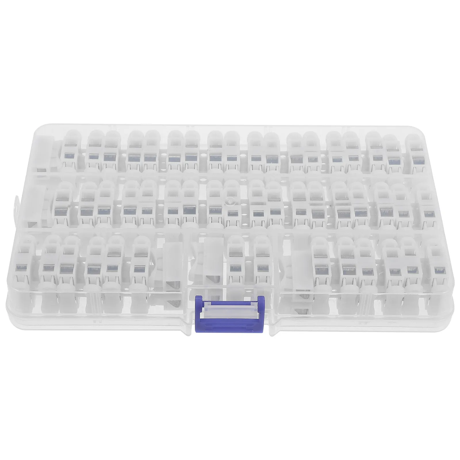 55Pcs Connector Terminal Block Push Lock 2 Position Quick Connect Electrical Wire Connectors for LED Lighting Automotive Wiring