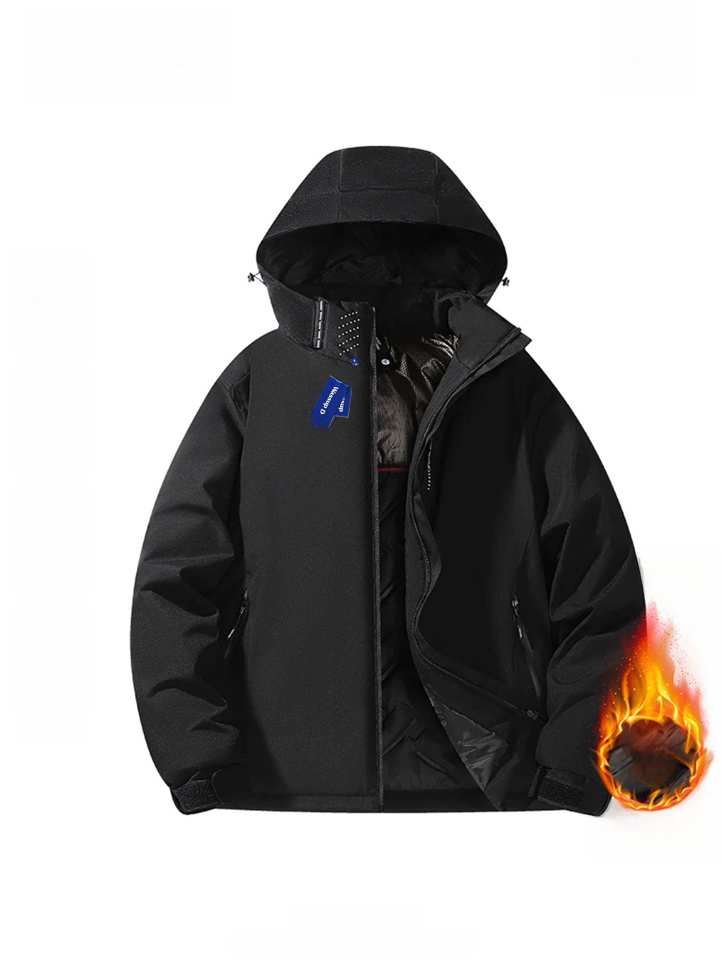 

Мужская повседневная модная утепленная хлопковая куртка WASSUP DOZEN Aphene Tee-Proof с капюшоном, водонепроницаемая, ветрозащитная, теплая, для активного отдыха