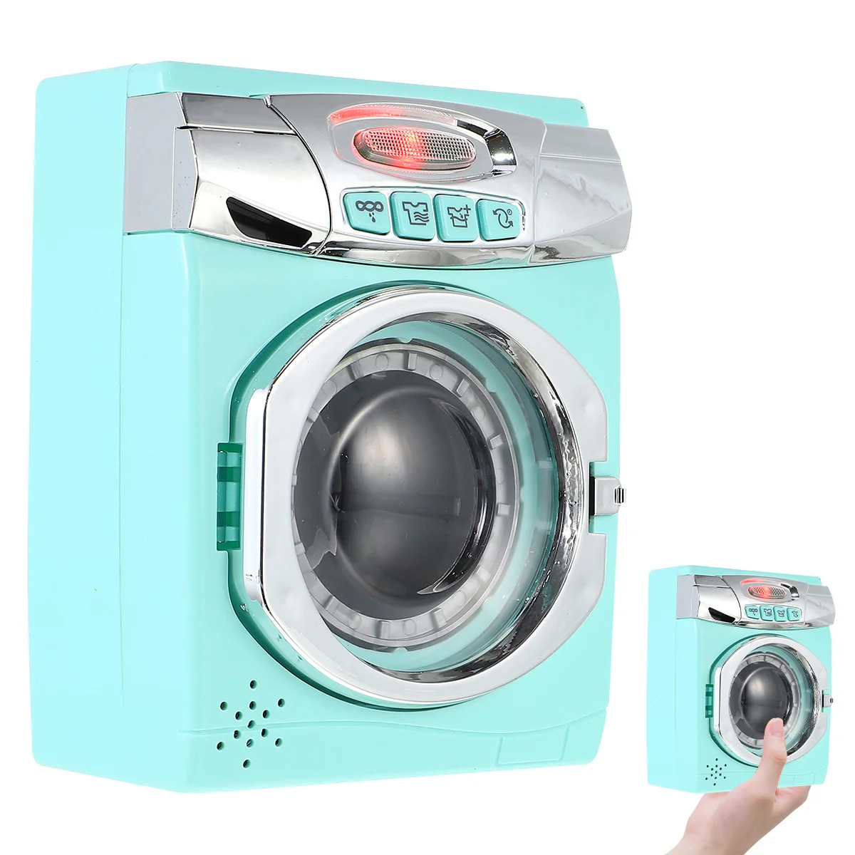 เครื่องครัวจำลองสำหรับเด็ก เครื่องซักผ้าของเล่นพลาสติก ชุดเล่นบทบาทสมมติ เสริมพัฒนาการเด็กเล็ก สร้างสรรค์ ฝึกทักษะการเรียนรู้แบบอินเทอร์แอคทีฟ