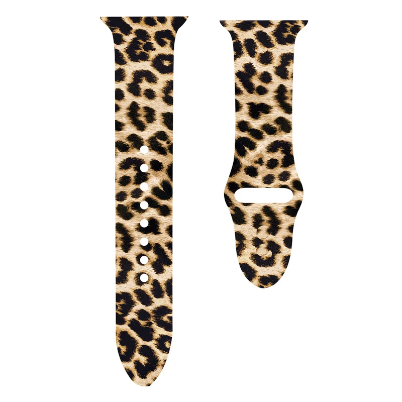 Apple Watch用プリントシリコンストラップ,38mm,40mm,42mm,44mm,シリーズ5 4 3 2 1