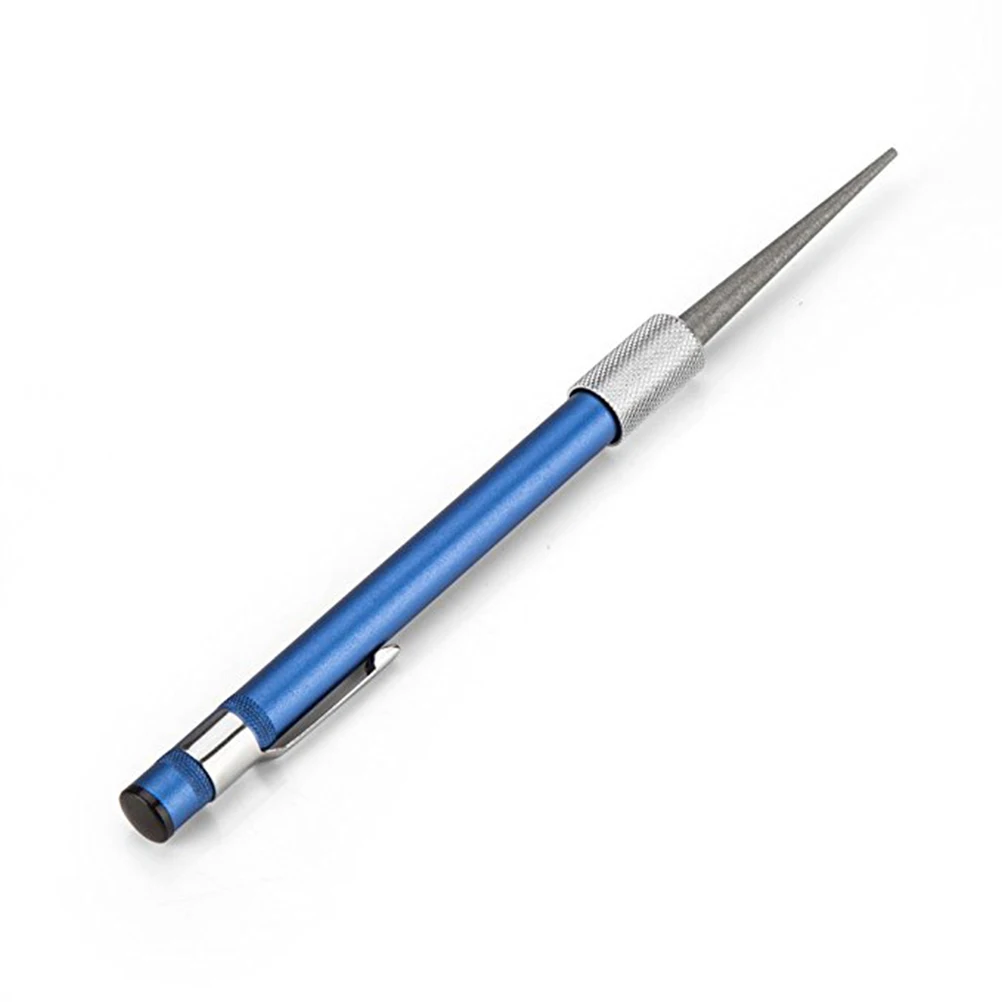 

Portable Pen Shape Sharpener Flat Rod for Ceramic Standard Blades Fishing Survival Gear Pocket Clip Lightweight