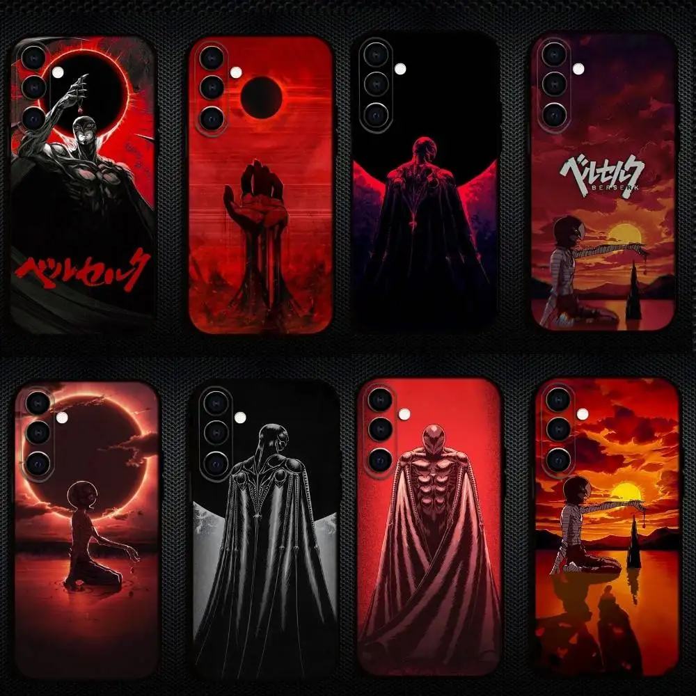 

Cool Anime B-Berserk G-Gurifisu Phone Case For Samsung Galaxy A73,A72,A71,A70,A53,A52,A51,Others Soft Black Cover
