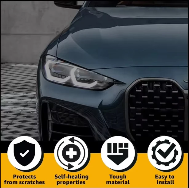 LLUMAR Shield Exterior Accessories Satin Black PPF Self Healing Ceramic Coating Car Wrap Gloss Car Protection Film Car Stickers