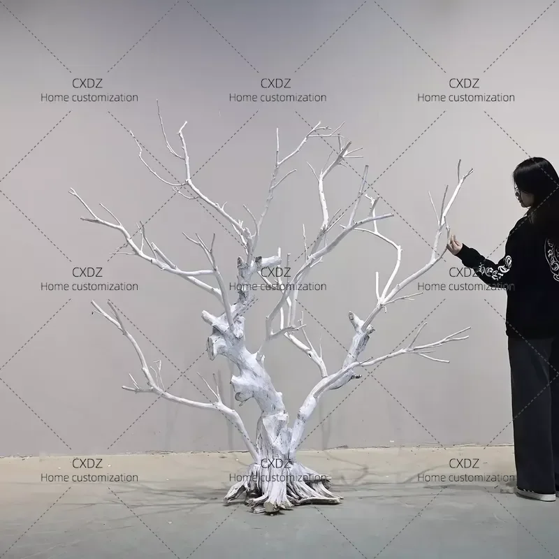 Simulated White Dead Branch Tree Natural Dry Branch Ice Snow Festival Landscaping Decoration Wishing Tree Fake Simulation