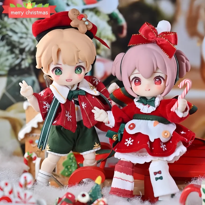 New Nagi Christmas Kindergarten Wish Party Series 1/12 Bjd Joints Can Be Moving Figures Kawaii Boys And Girls Desktop Collect