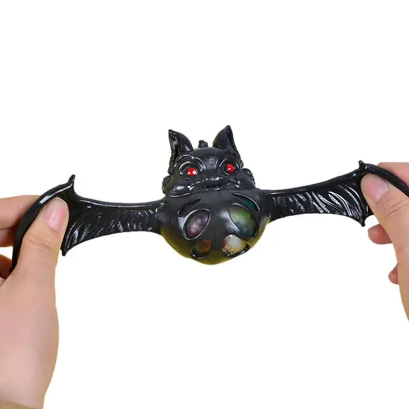 Halloween Sensory Stress Balls Halloween Theme Toys Bat Shape Festival Soft Balls For Adults And Kids Birthday Party Holiday