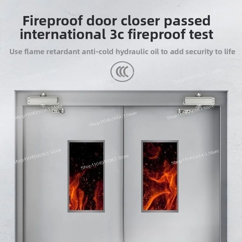 Cierrapuertas, cierre de puerta hidráulico automático, unidad de puerta corredera, amortiguador silencioso