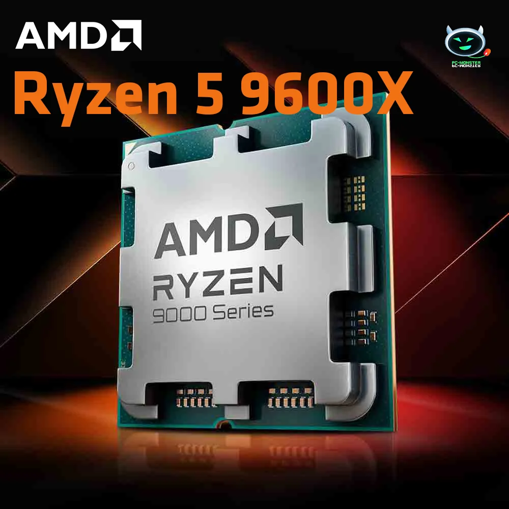 AMD Ryzen 5 9600X R5 9600X 3.9 GHz, 6 코어 12 스레드 PCIE 5.0 65W CPU 프로세서, 5NM L3 = 32M DDR5 AM5 프로 게임용, 신제품