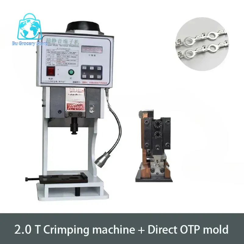 1.5T-3T Terminal crimping machine with OTP Straight/Horizontal Applicator Super Connector Crimper Tool for Cable Wire Flat Cable