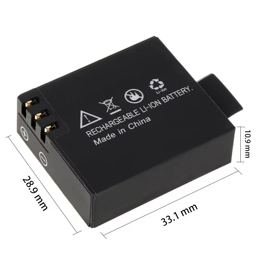3.7V 900mAh SJ4000 akumulator do kamery SJCAM SJ4000 SJ5000 SJ6000 SJ7000 SJ8000 M10 akumulatory do kamer sportowych — zdjęcie produktu 3