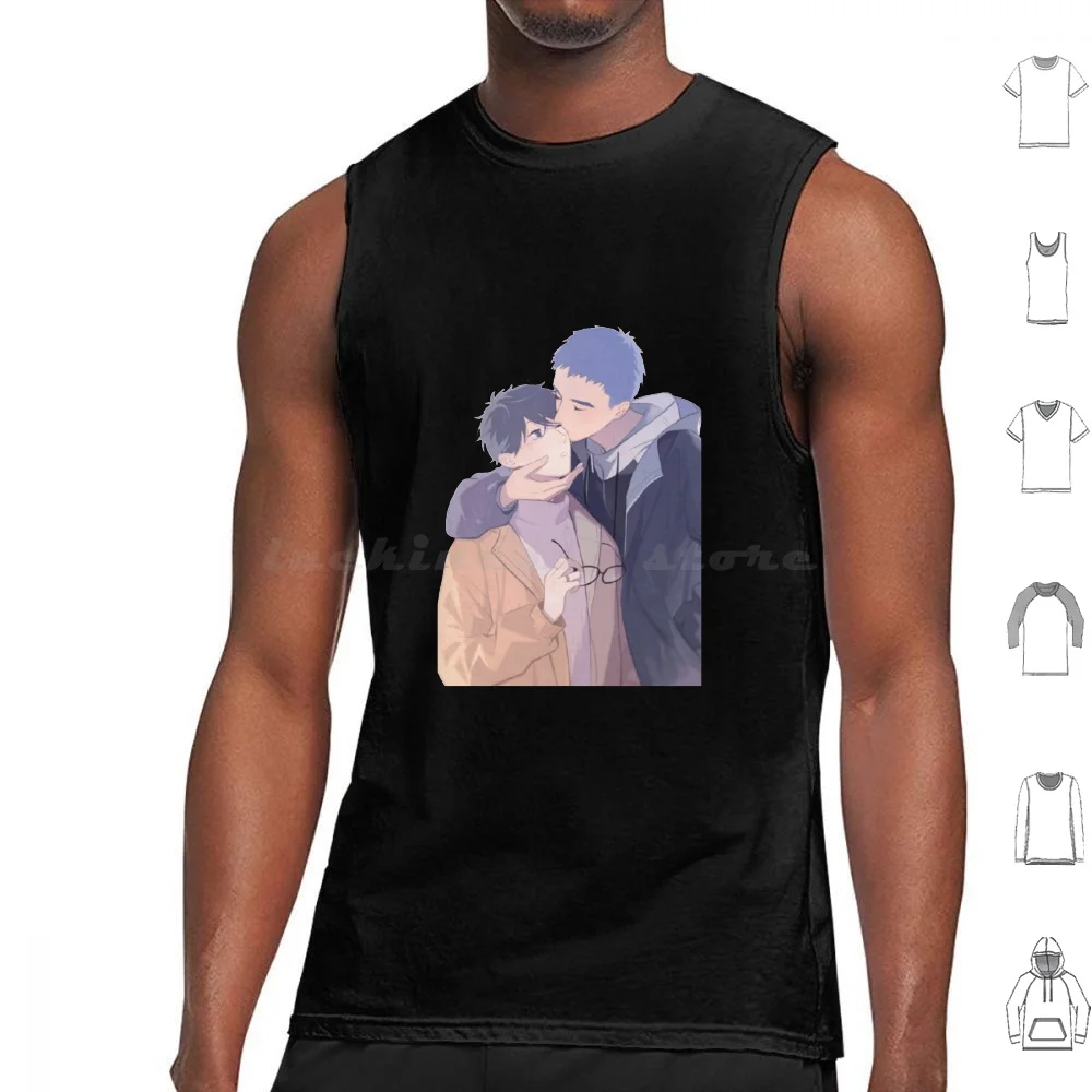 Here U Are Tank Tops Print Cotton Here U Are Yaoi Manga Bl Manhwa Boys Love Yuyang Lihuan Djunn Manhua Anime Sign