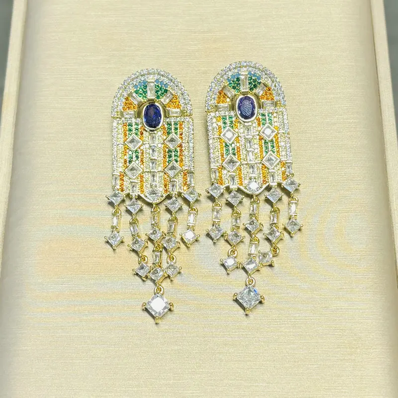 Bilincolor Bohemia Long Tassle Earring for Wome Gift