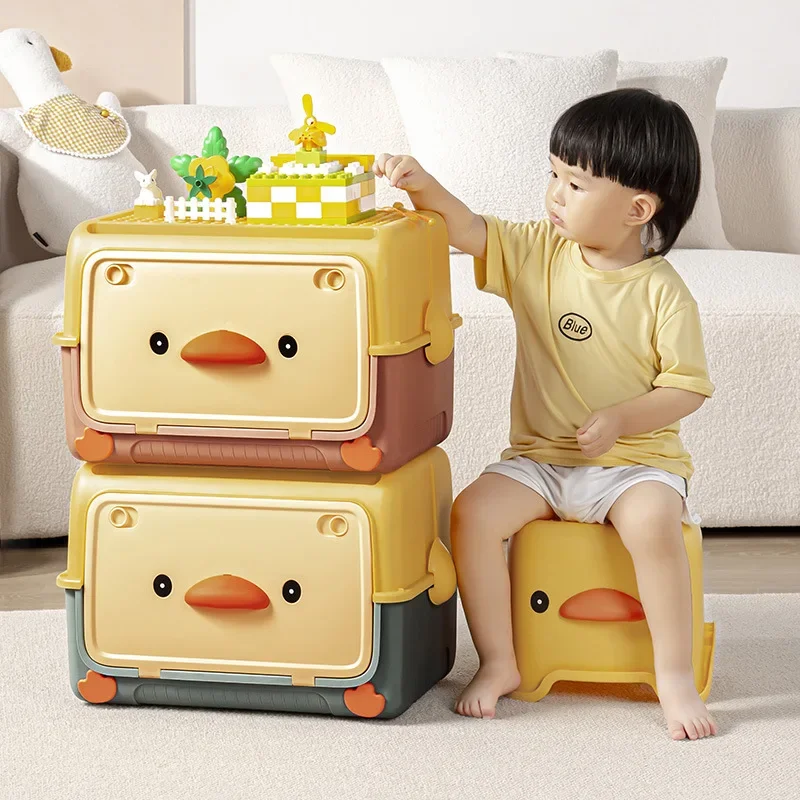 Children Toy storage box Cute storage organizer box Multi function make up organizer Large size Kids clothing storage containers