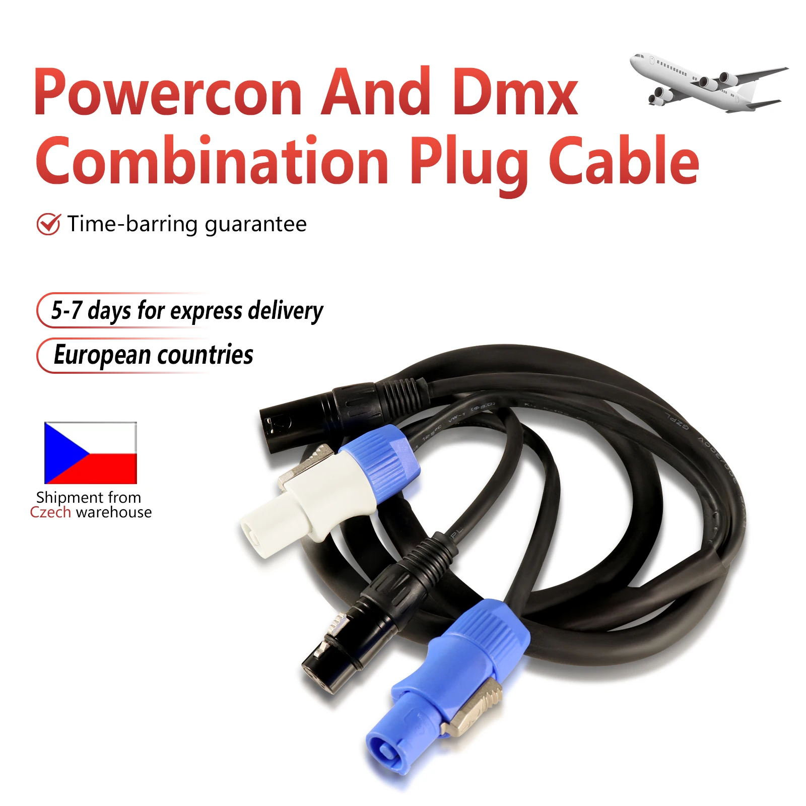 5 pièces/DMX 2m/3m de longueur combinaison prise d'alimentation câble cordon d'alimentation scène mariage DJ Disco SHEHDS accessoires d'éclairage