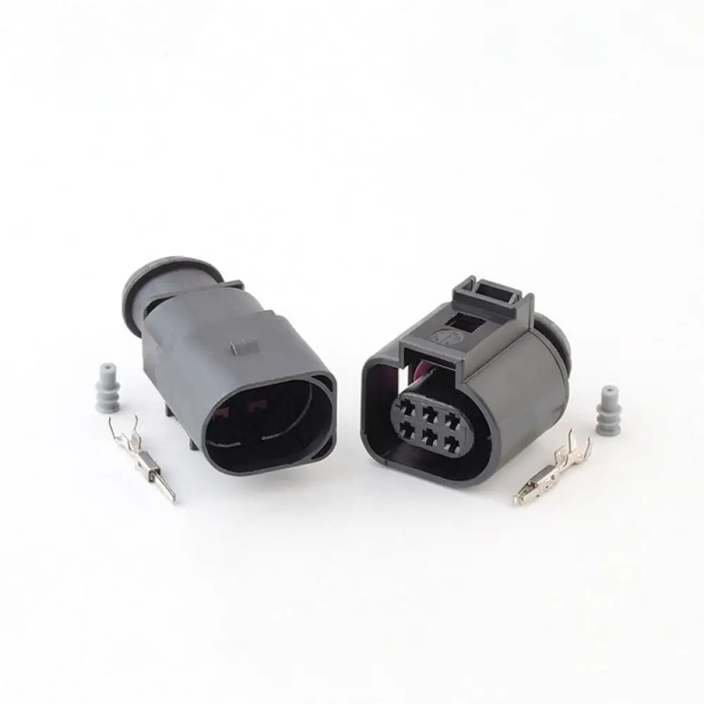 6 Pin Throttle Position Sensor Connector For For 1J0973713 Waterproof Automotive Electrical Wiring Harness Plug DJ7062A
