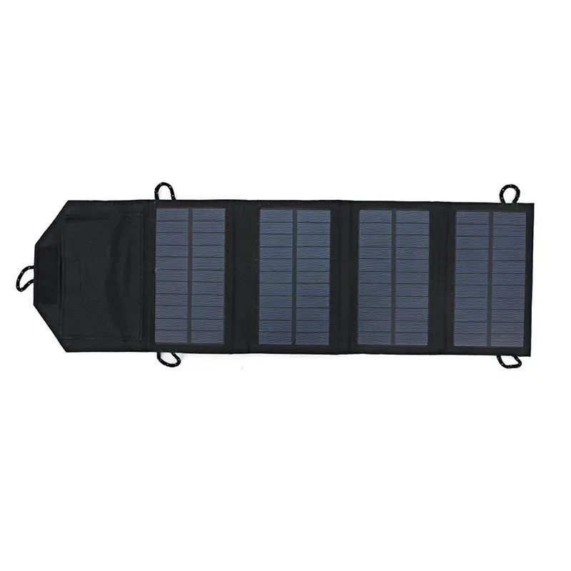 7W 5V Outdoor Foldable Solar Panel Charger USB Solar Cell Phone Charger Solar Battery Charger For Mobile Power Banks