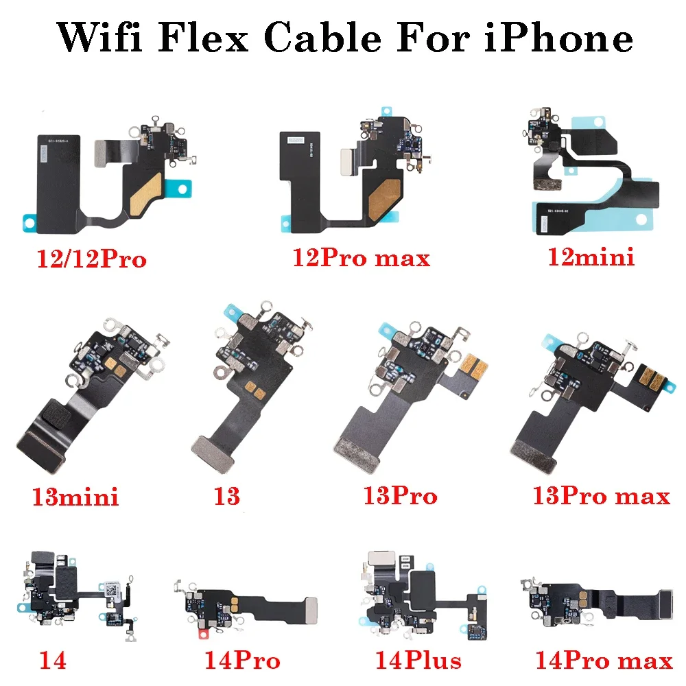 

1Pcs WiFi Flex Repair Parts For iPhone 12 13 14 Plus Pro Max Mini Bluetooth Wifi GPS Signal Antenna Flex Cable Replacement Parts