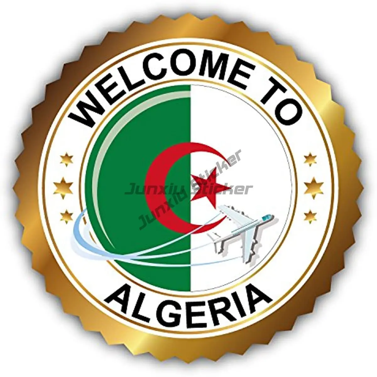 Creativity ALGERIA Countries National Flag Map National Bicycle Decals Guitar Accessories Camper Cyber Security Laptop Stickers