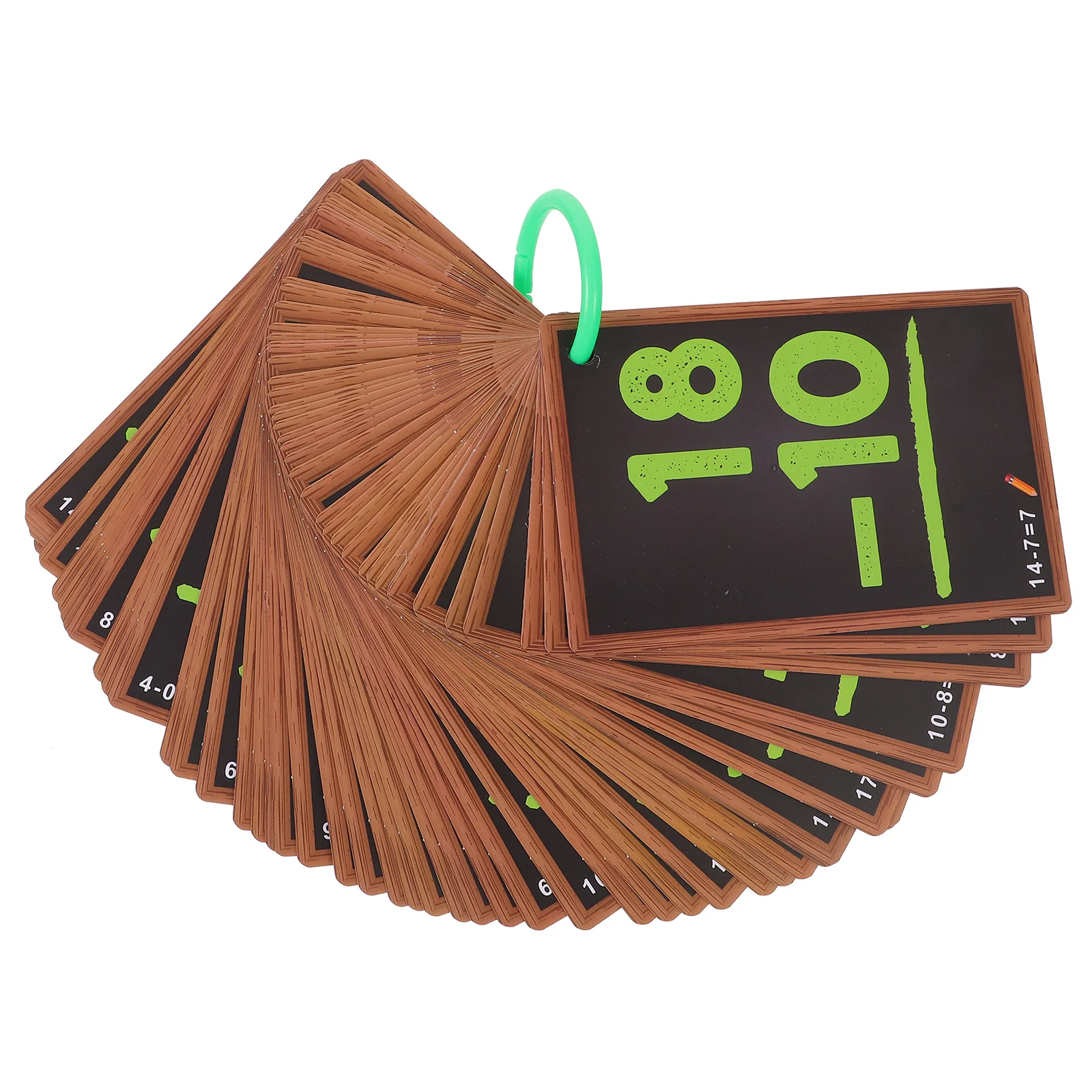 1 Satz frühpädagogische Mathematik-Subtraktions-Lernkarten für Kinder, Kleinkinder, Vorschule, Lernwerkzeuge, Mathe-Kartenspiele, Lernkarten