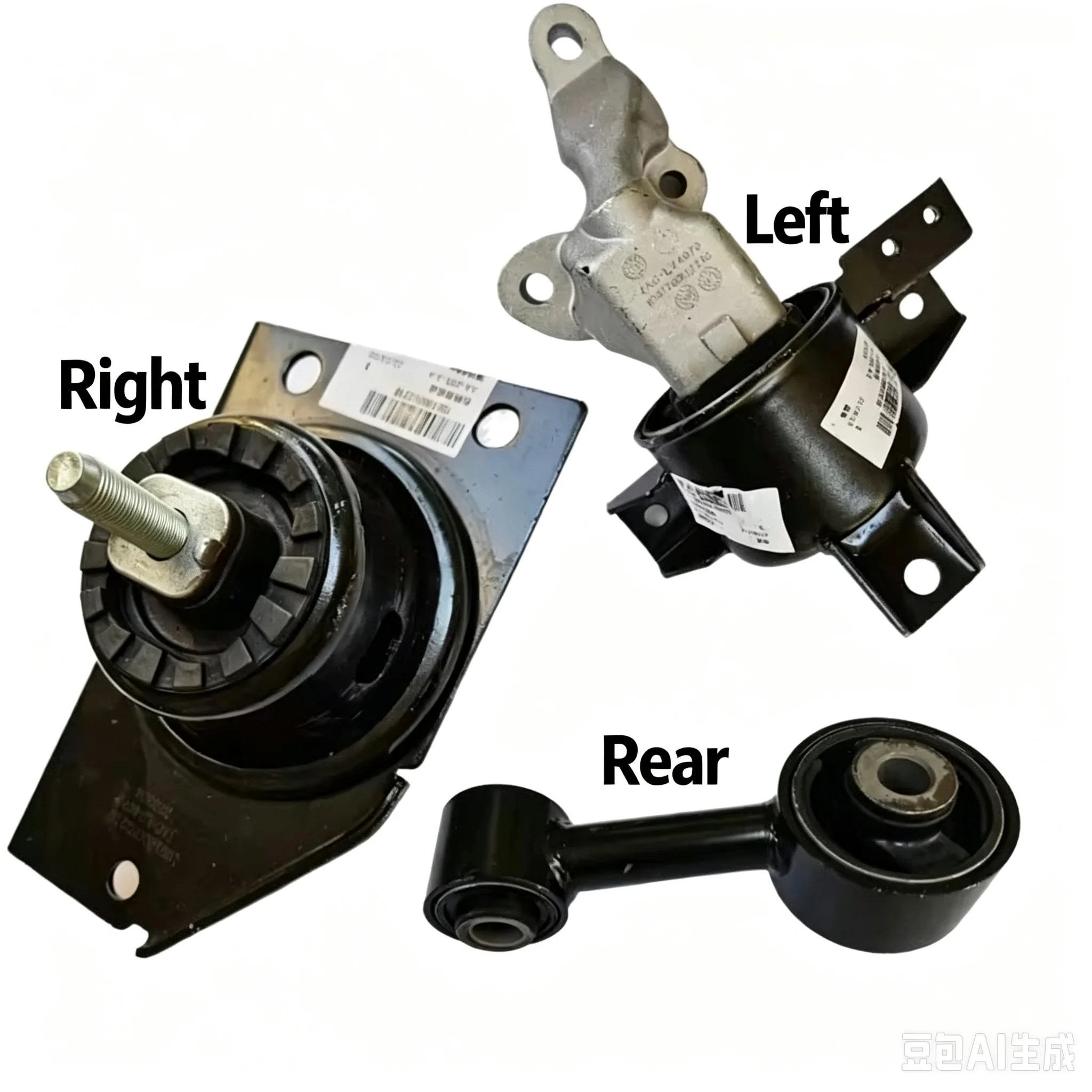 For JAC S3 JS3 SEI3 A30 J4 Engine bracket pad, gearbox foot pad, front/rear left/right suspension soft pad, machine claw rubber