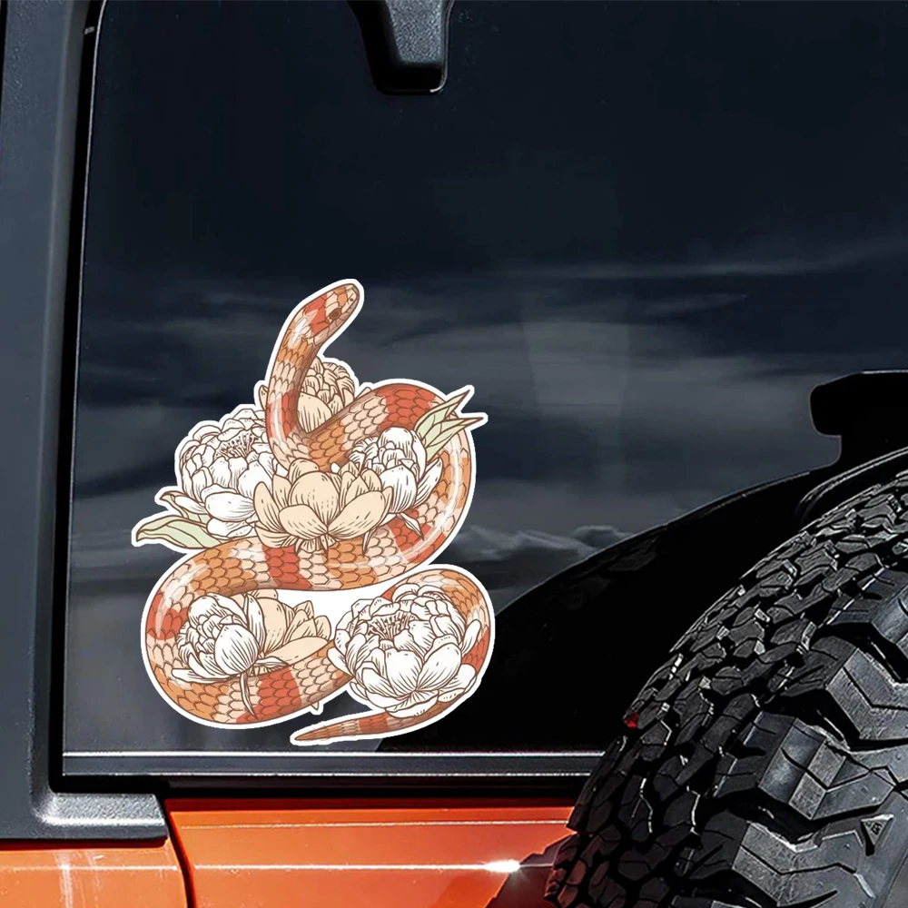 Hаклейка на авто змея цветы Creative Decorative Stickers, Suitable for a Variety of Scene Decorations, Such As Cars