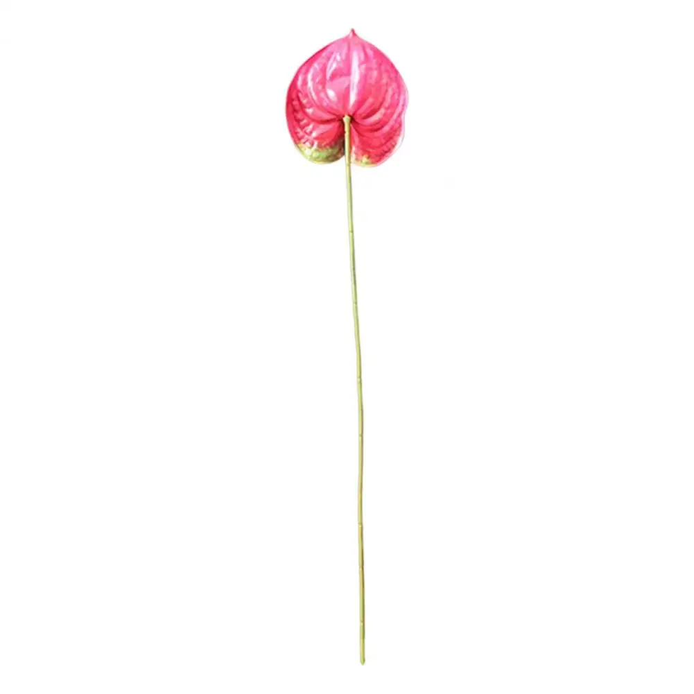 Fashion Fake Anthurium  Exquisite Fresh-keeping Anthurium Fake Flowers  Decoration Simulation Flower Plant