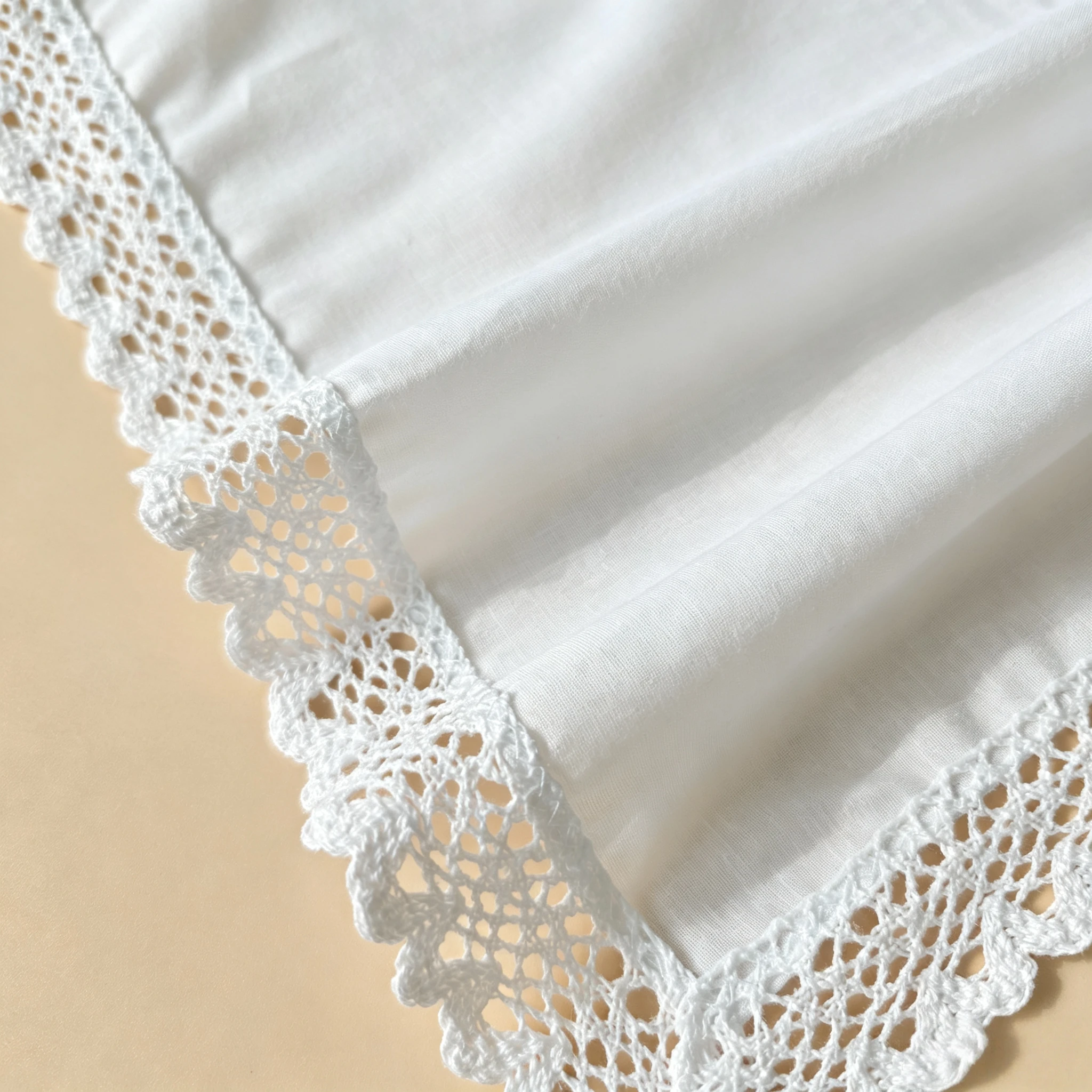 3/6er-Pack 33,5 cm/13,18 Zoll Dünne Reine Baumwolle Weiße Spitzen-Taschentücher Unisex Hochzeits-Andenken – Detail 11