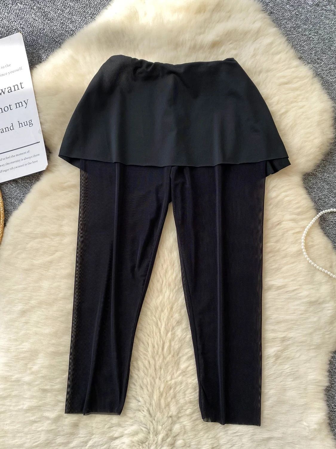 Pantaloni da sette piedi Retro Me Pantaloni da donna estivi dimagranti Design Ele Light Maturi Gonna Pantaloni a vita alta in fibra di poliestere elastica