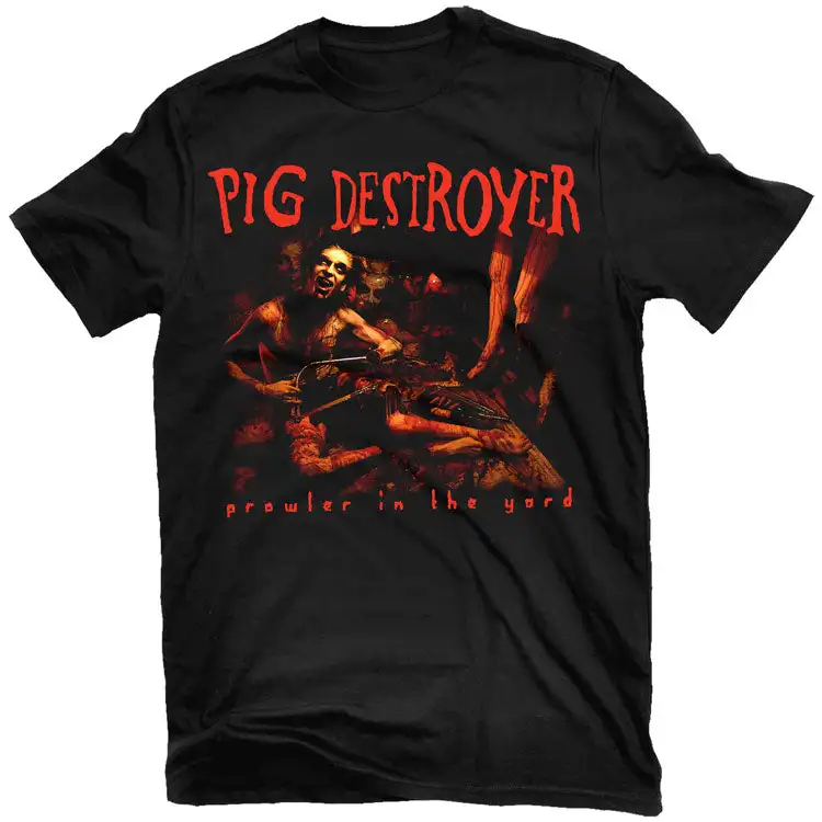 Head Cage Pig Destroyer Rock Band Graphic Tee 100% Cotton Round Neck Casual Unisex T-shirt Summer Top