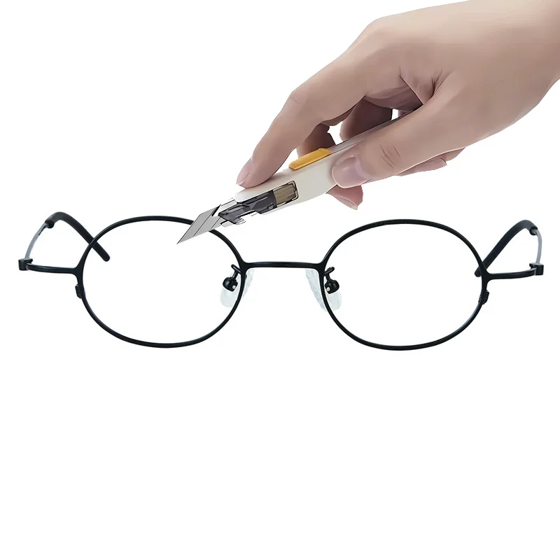 Small Glasses Frame Vintage Round Eyeglasses 6g Elastic Leg Eyewear Men Women Designer No Fade Fashion Brand Designer Spectacle