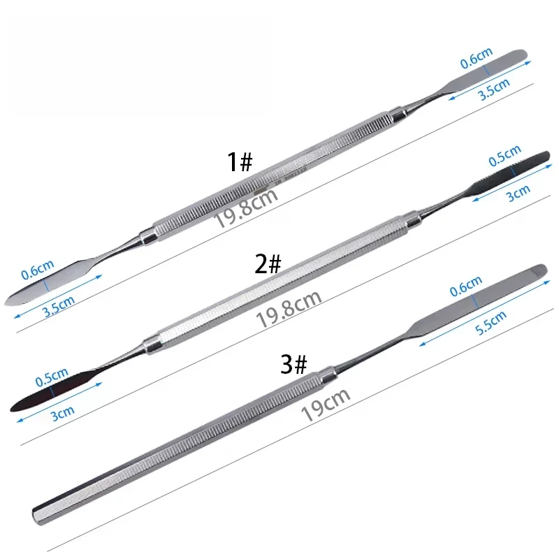 1Pcs Stainless Steel Dentistry Cement Spatulas Dental Plaster Mixing Knife Cement Powder Spatula Dental Supplies Tools