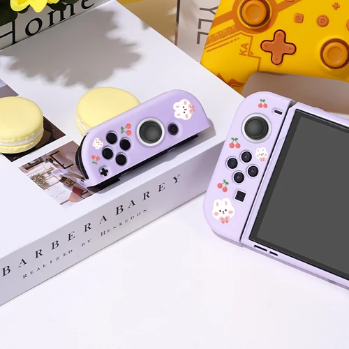 Imagen 2 del producto Funda protectora Pile of Little Rabbits para Switch Oled, funda delgada de TPU suave para consola Nintendo Switch, accesorios de juego NS