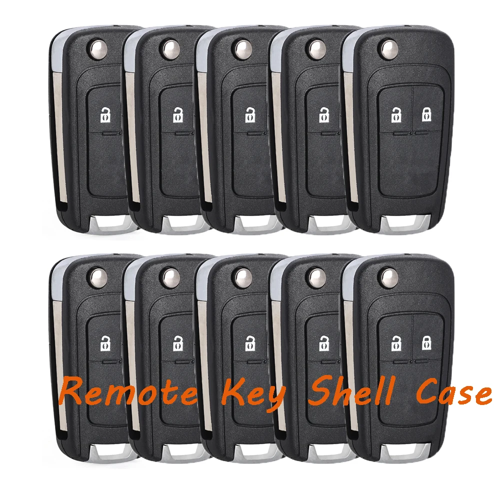 

KEYECU 10 Remote Key Shell Case Fob for Opel Vauxhall Astra Cascada Corsa Insignia Zafira Adam Meriva Mokka Viva HU100 Blade