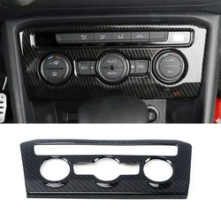 carbon fiber Car Center Control Air Conditioning Switch Knob Frame for Volkswagen Tiguan Vw 2017 2018 2019 2020 2021 2022 trims