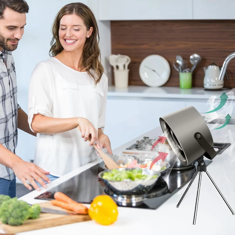 Desktop Range Hoods, Portable Range Hood With 3 Wind Speeds, Portable Range Hood For Cooking, Removable