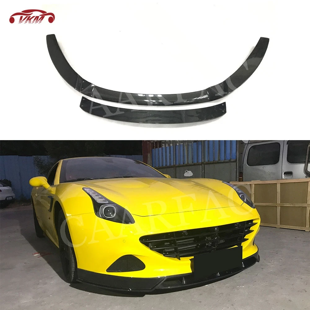 

Carbon fiber Front Bumper Lip Chin Spoiler For Ferrari California 2015 Auto Car Styling