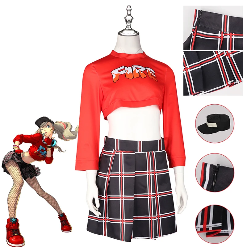 Anne Takamaki Cosplay Costumes Anime P5 Role Play Summer Uniform Halloween Christmas Carnival Dressing For Women