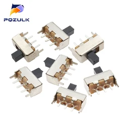 20PCS SS-12F44 Handle high 5MM Toggle Switch Second Gear Vertical 1P2T SS12F44G5 Slide Switch