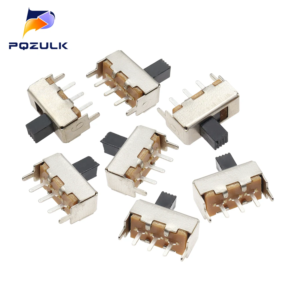 20 szt. SS-12F44 uchwyt o przełącznik dwupozycyjny 5MM dwupozycyjny pionowy 1 p2t SS12F44G5 przełącznik suwakowy