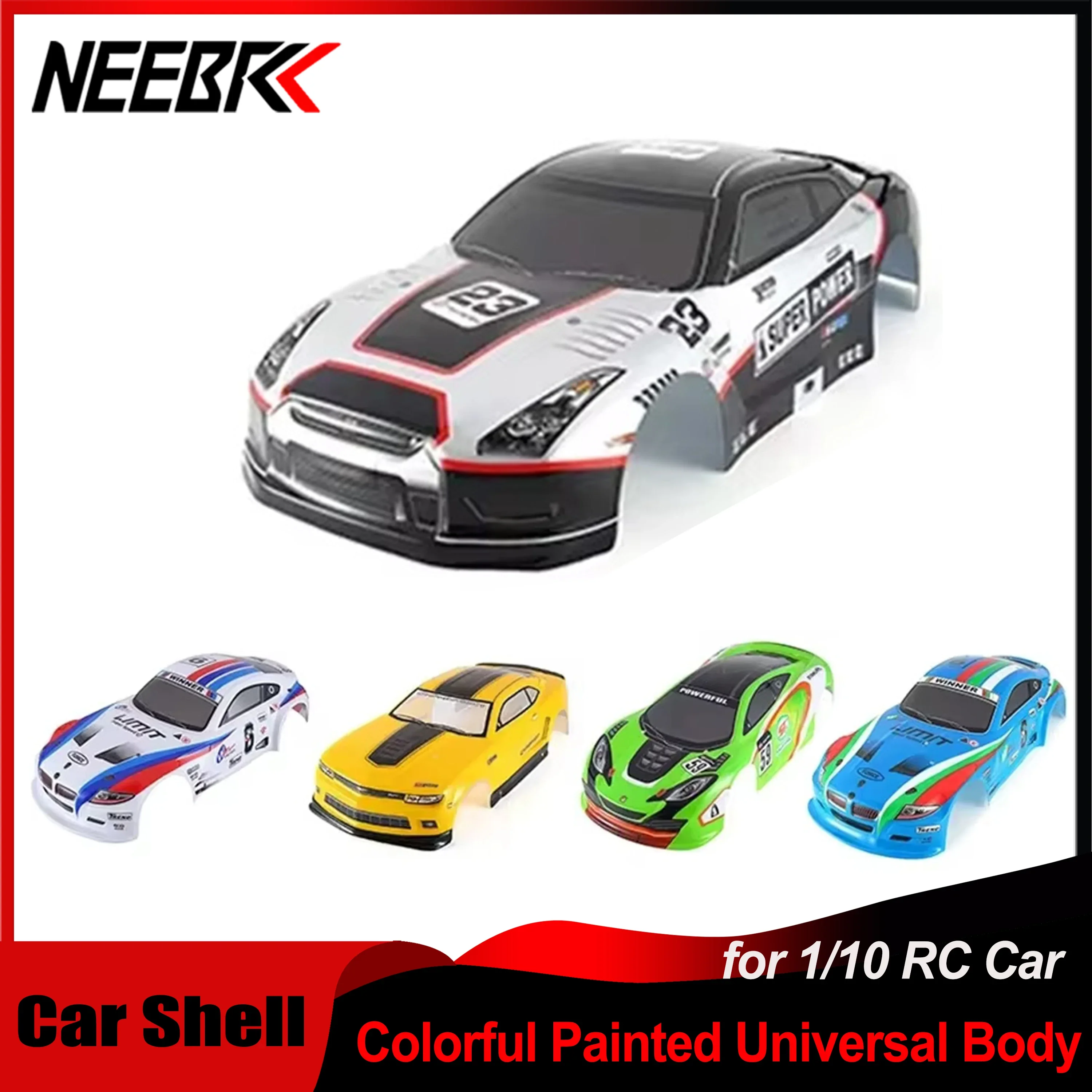 

1/10 RC Car Shell Painted Body 195/190mm Width PVC Cover for 1:10 RC Body Racing Drift Touring Hsp Yokomo Hpi ZD TAMIYA