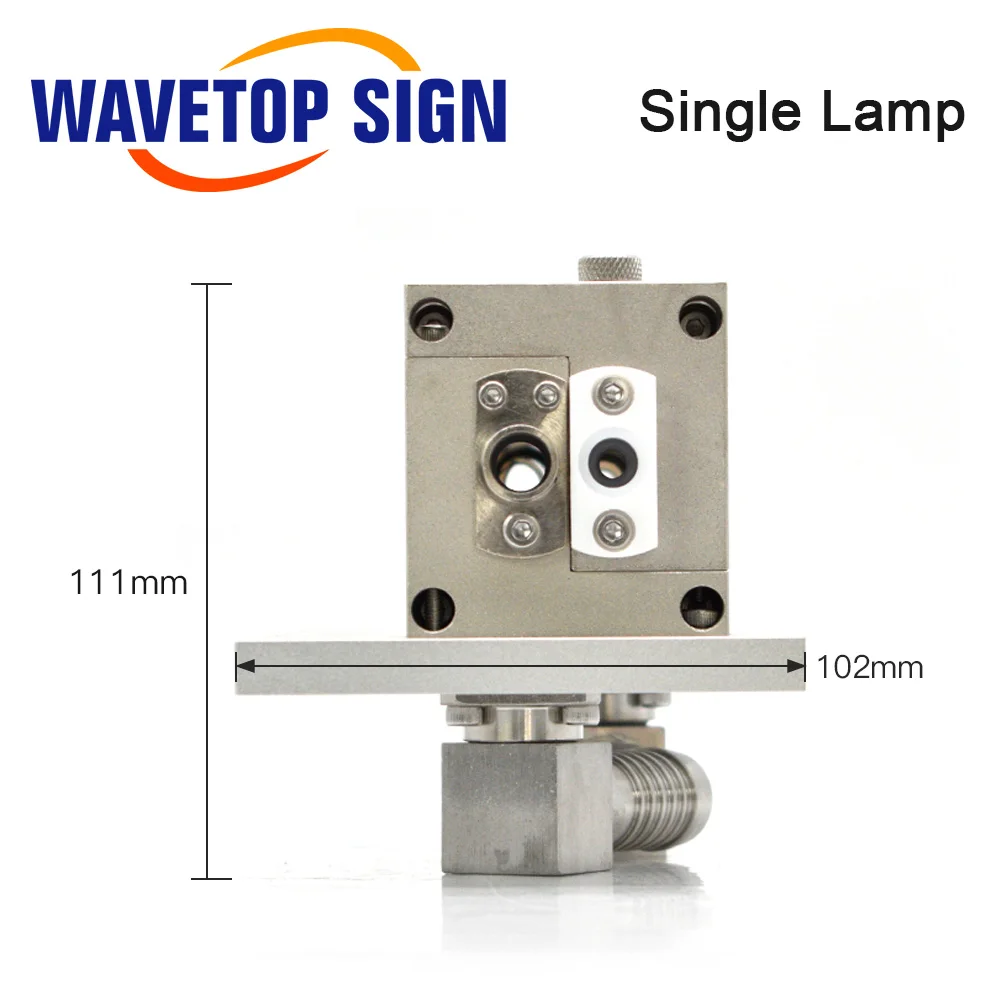 WaveTopSign Dual Lamp Laser Cavity Einzellampenreflektor Hohlraumlänge 110–190 mm für YAG-Laserschweiß- und Schneidemaschine